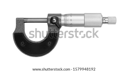 Micrometer isolated on white background