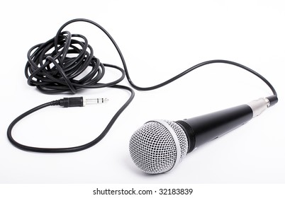 Microphone With Cord For Lead Singer