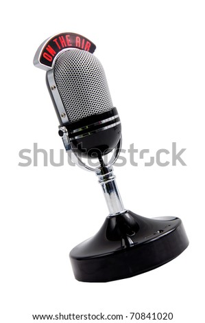 microphone isolated on white background