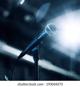 Microphone On Stage