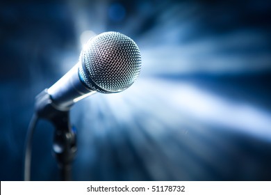 Microphone On Stage