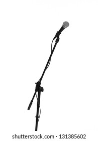 Microphone On Stand Isolated