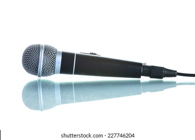 Microphone On A White Background 