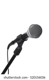 Microphone On A White Background