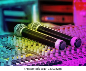 Microphone And Sound Console