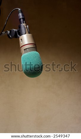Microphone With Text Area