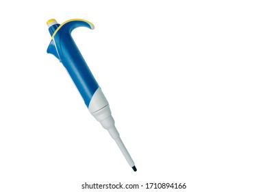 Micropipettes Scientists Equipment White Background Closeup Stock Photo ...