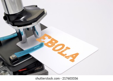 Microscope Analyzing The Ebola Virus