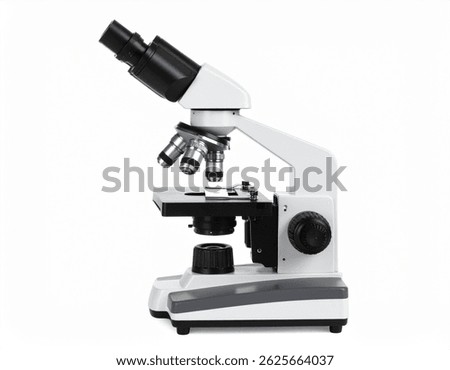 Microscope isolated on white background