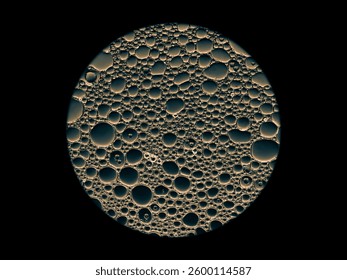 Vista microscopio células 