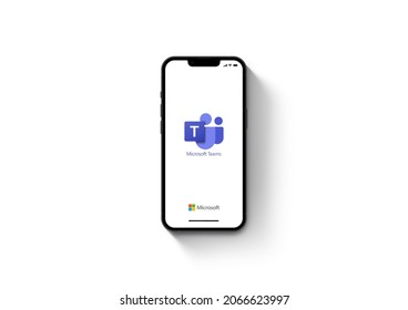 Microsoft Teams App On Smartphone Iphone Stock Photo 2066623997 ...