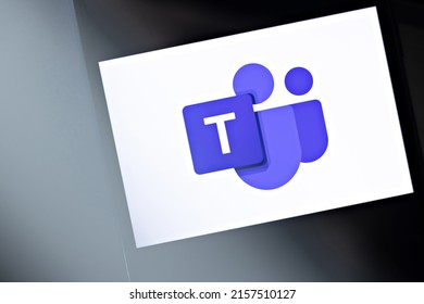 Microsoft Teams Editorial. Illustrative Photo For News About The Microsoft Teams - A Business Communication Platform. Novosibirsk,Russia - October, 20 - 2021