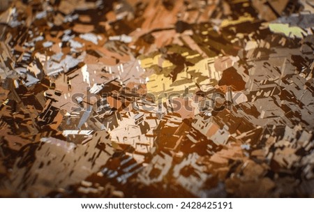 Microstructure of copper, seen at high magnification