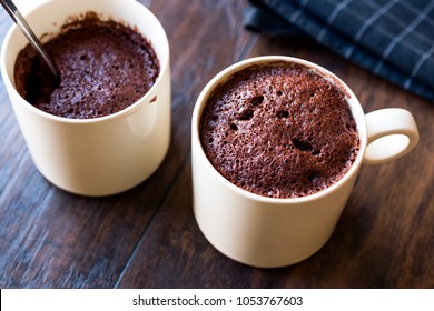 Microwave Brownie Chocolate Mug Cake Ready To Eat.