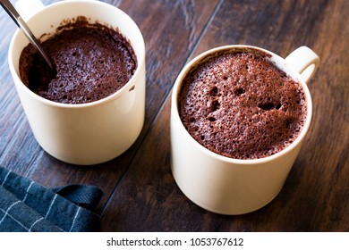 Microwave Brownie Chocolate Mug Cake Ready To Eat.