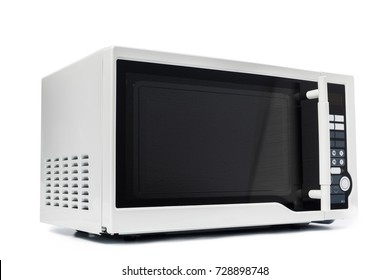 Microwave Oven. Isolated On White.