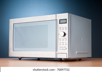 Microwave Oven On The Table