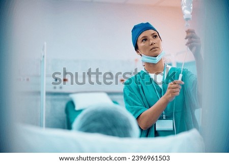 Similar – Image, Stock Photo nurse taking medicine from medicine cabinet