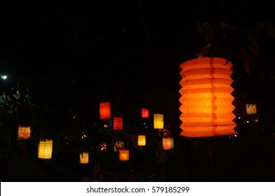 Mid Autumn Festival, also known as moon cake festival is a festival celebrated by Chinese people worldwide including Malaysia and Singapore. Picture of mid autumn festival lanterns in a Malaysian park