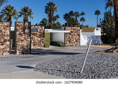 Mid Century Modern House With Authentic Features. Palm Springs, California 
