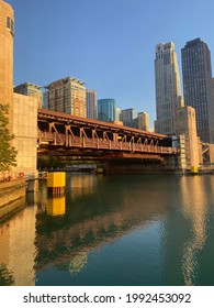 Mid June Sunrise Lakeshore Drive Bridge Chicago