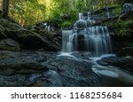 Mid summer flow at Garwin Falls, located in Wilton New Hampshire