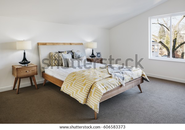 Midcentury Modern Bedroom Stock Photo Edit Now 606583373