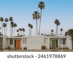 Mid-century modern residential architecture in Palm Springs, California.