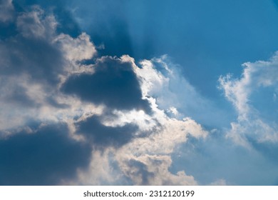midday blue sky with white cloud nature background - Shutterstock ID 2312120199