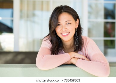 Middle Age Asian Woman.