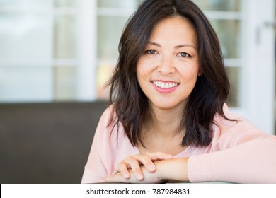 Middle Age Asian Woman.