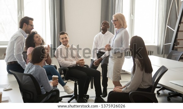 Middle Age Female Leader Coach Corporate Stock Photo Edit Now 137