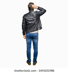 Download Leather Jacket Back View High Res Stock Images Shutterstock