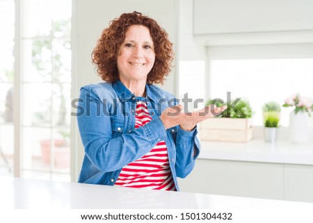 Similar – Image, Stock Photo open palm greeting sunlight. Hand in the air with soft light.