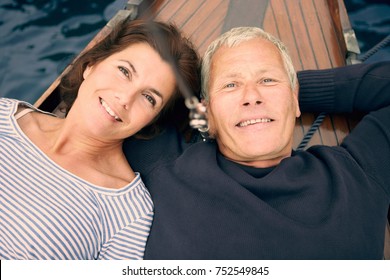 Middle Aged Couple On Boat (portrait)