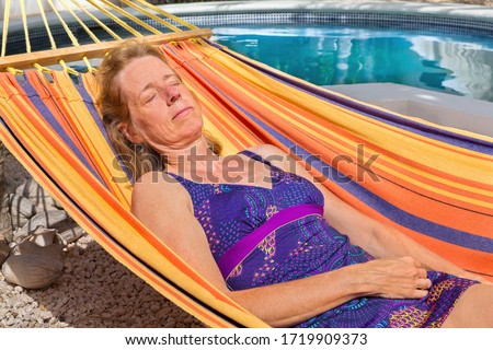 Similar – Image, Stock Photo in the hammock Lifestyle