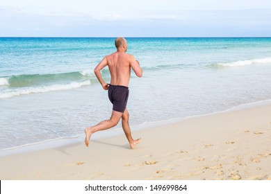 Middle Aged Man Running