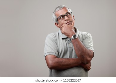 Middle Aged Man With A Thinking Face