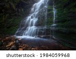 Middle Black Clough Watefall in the Peak District