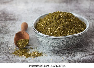 Middle Eastern Zaatar Spice In Bowl