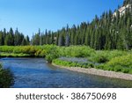 Middle Fork of San Joaquin River at Devils Postpile National Monument.  Destination California