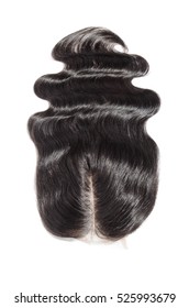 Middle Part Black Human Hair Lace Closure