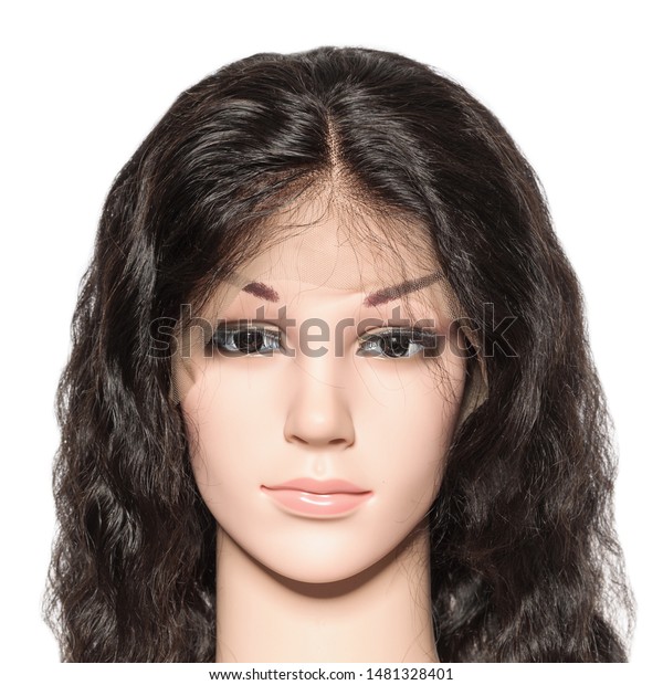 Middle Part Natural Wave Wavy Black Stock Photo Edit Now 1481328401