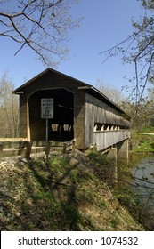 Middle Road Bridge - Over Conneaut Creek - Howe Truss Type - Built 1868 - 148' Long -Ashtabula Co., OH