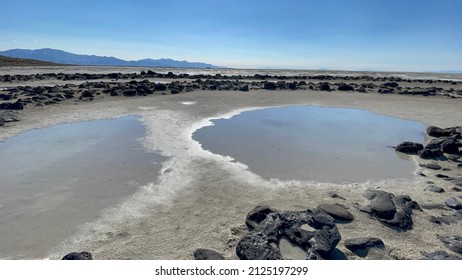 Middle Of The Spiral Jetty In Utah