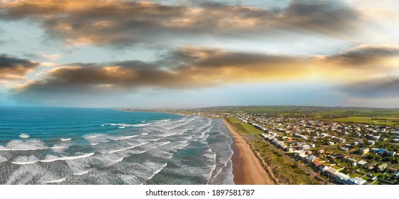 Middleton Beach, South Australia. Aerial View Of Beautful Park.