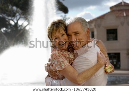 Similar – Fountain in front of school building