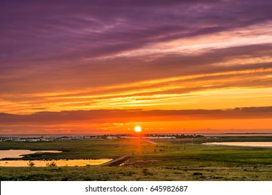 Midnight Sun In Iceland.