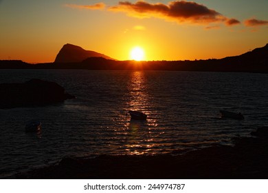 Midnight Sun In Lofoten Islands, Norway