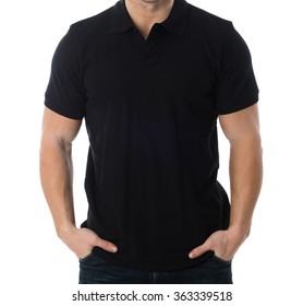 playera polo negro